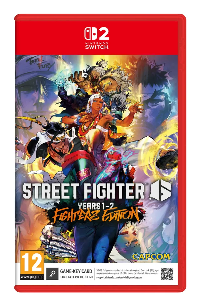 Street Fighter 6: Year 1-2 Fighters Edition (Switch 2), Nintendo Switch 2, Multiplayer-läget, T (Tonåring), Fysiskt medium