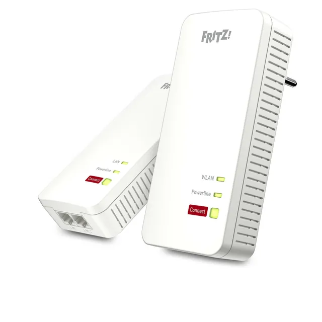 FRITZ!Powerline 1240 AX WLAN Set, WiFi 6 Mesh, 1200Mbps, 2-port Gigabit switch