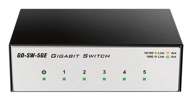 GO-SW-5G - Switch - ohanterad - 5 x 10/100/