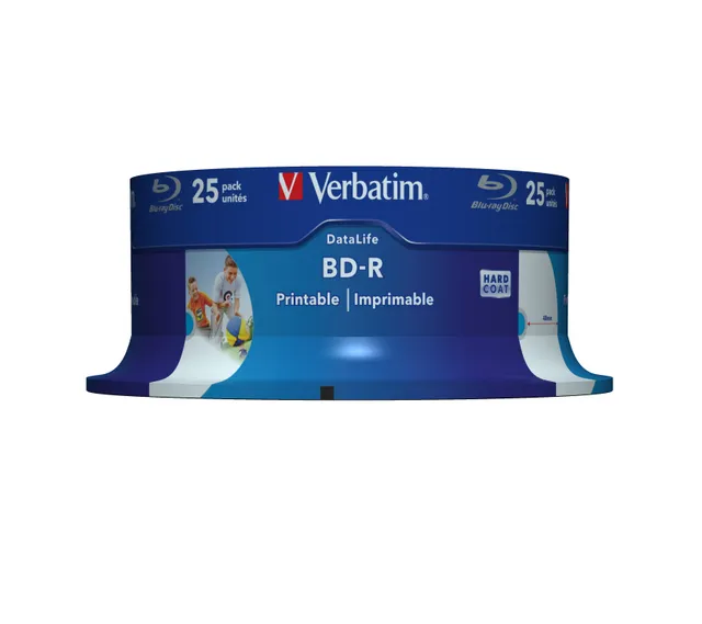 DataLife - 25 x BD-R - 25 GB 6x - yta utskrivbar med bläckstråleskrivare - spindel