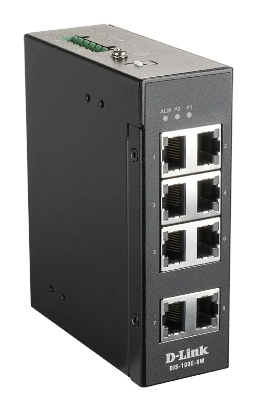 DIS 100E-8W - Switch - ohanterad - 8 x 10/1