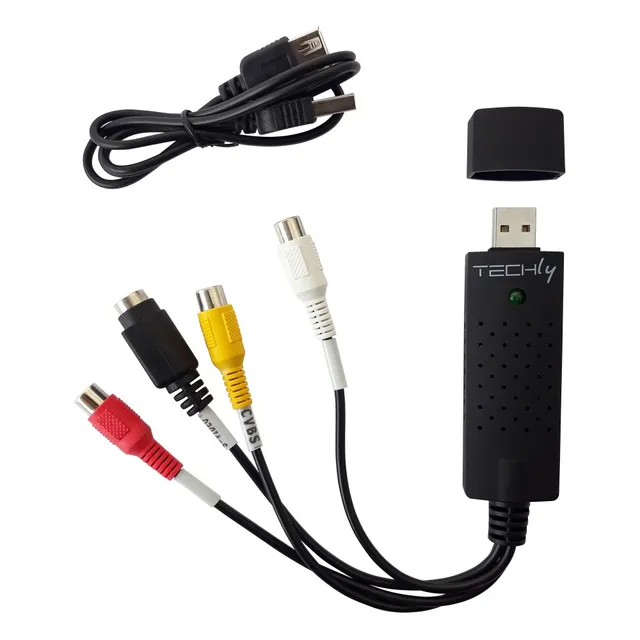 I-USB-VIDEO-700TY, Svart, Windows 10, Windows 2000, Windows 7, Windows 8, Windows Vista, Windows XP, 720 x 576 pixlar, 720 x 480,720 x 576 pixlar, NTSC, PAL, Composite + S-Video