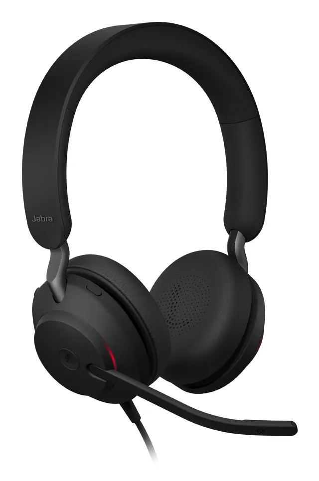 Jabra Evolve2 40 SE UC Stereo - Headset - på örat - kabelansluten - USB-C, USB-A - ljudisolerande - Optimerad för UC