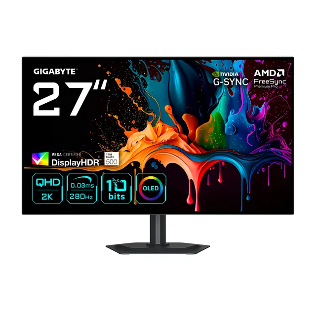 27" GIGABYTE MO27Q28G - 2560x1440 - 280Hz - WOLED
