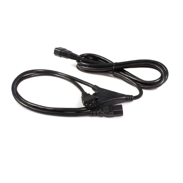 StarTech.com 10 ft Computer Power Cord Splitter IEC320 C14 to 2x IEC320 C13 - C13 to C14 PC Power Y Cable - 1x C14 (M) 2x C13 (F) (PXT100Y) - Strömdel