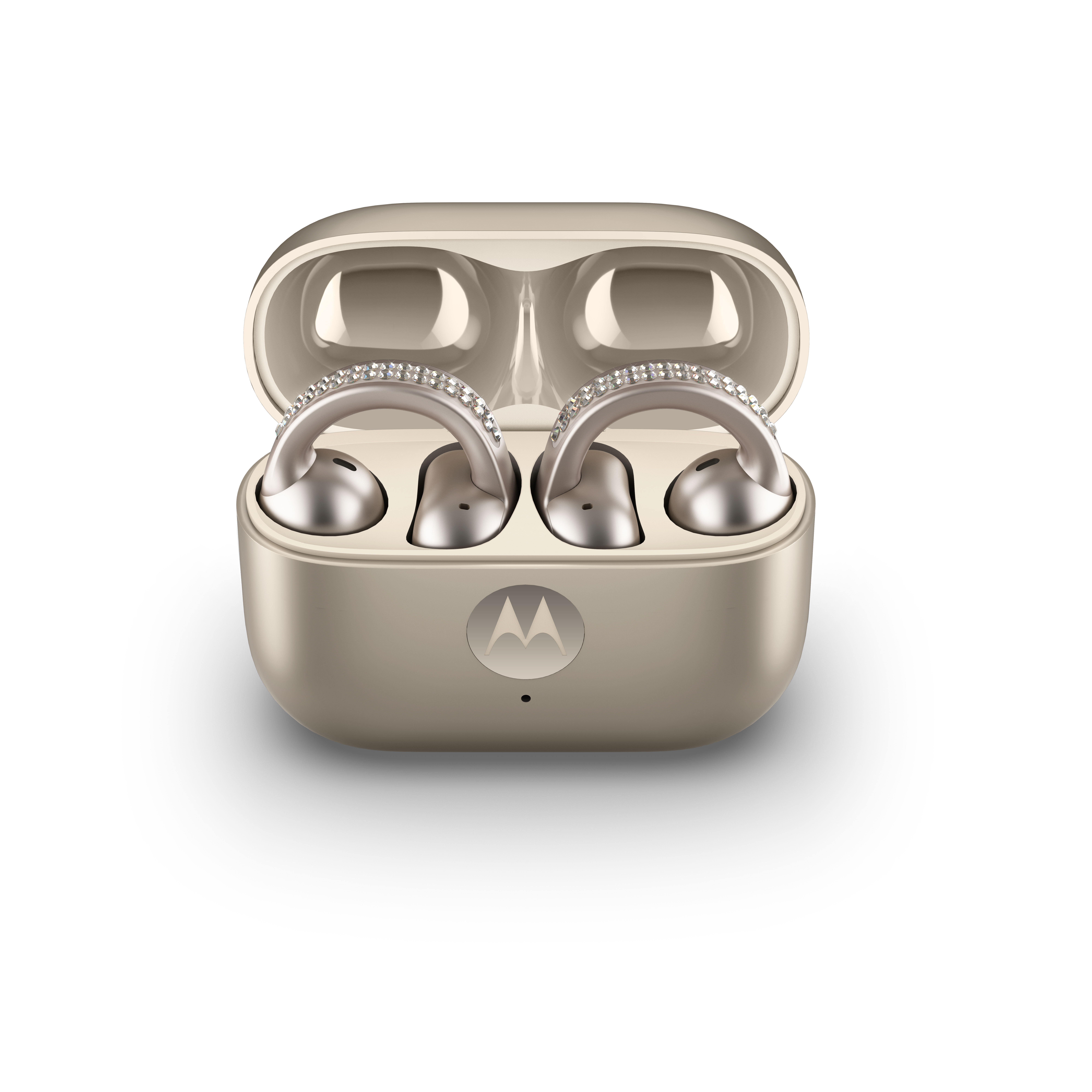 moto buds loop - True wireless-hörlurar med mikrofon - inuti örat - med öronklämma - Bluetooth - fransk ek