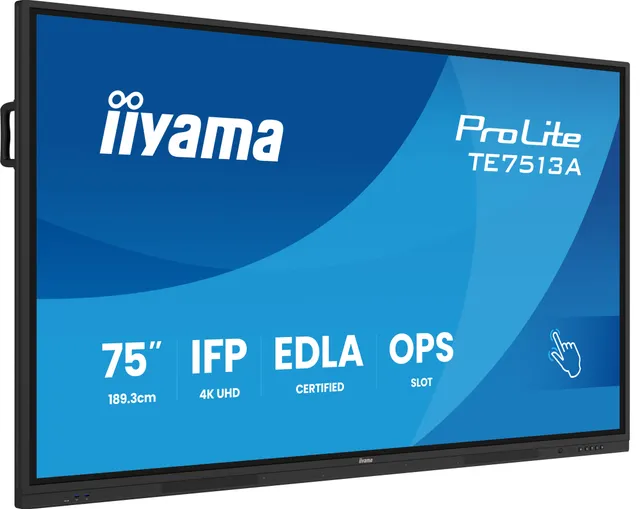 ProLite TE7513A-B2AG - 75" Diagonal klass (74.5" visbar) LED-bakgrundsbelyst LCD-skärm - interaktiv digital skyltning - med pekskärm (multi-tou