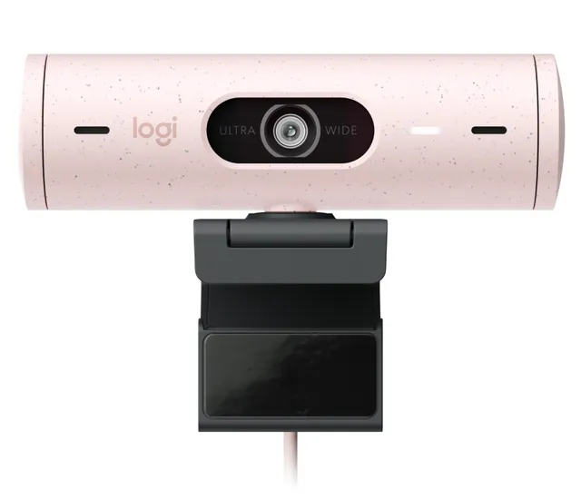 BRIO 500 - Webbkamera - färg - Full HD (1920 x 1080) - Inbyggd mikrofon (Stereo) - USB-C - Rose