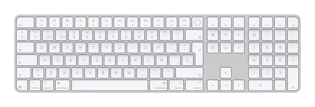 Magic Keyboard with Touch ID and Num Keypad - Spanish - White Keys