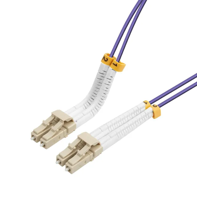 - Nätverkskabel - LC/UPC-multiläge (hane) till LC/UPC-multiläge (hane) - 1 m - 2 mm - fiberoptisk - duplex - 50/125 mikron - OM4 - halogenfri - lila