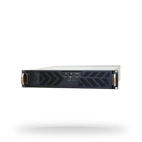 UNC-210T-B/1x400W 19" 2U chassi Black U - Chassi - Server (Rack) - Svart