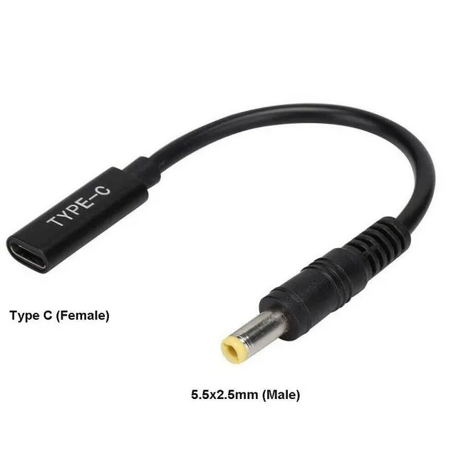 - Strömadapter - USB-C (hona) till Växel