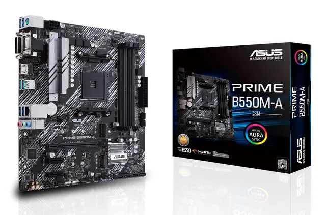 PRIME B550M-A/CSM Moderkort - AMD B550 - AMD AM4 - DDR4 RAM - Micro-ATX