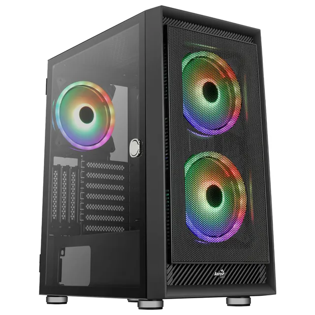 Geh Midi Graphite black v3 MicroATX/ATX/M - Chassi - Tower - Svart