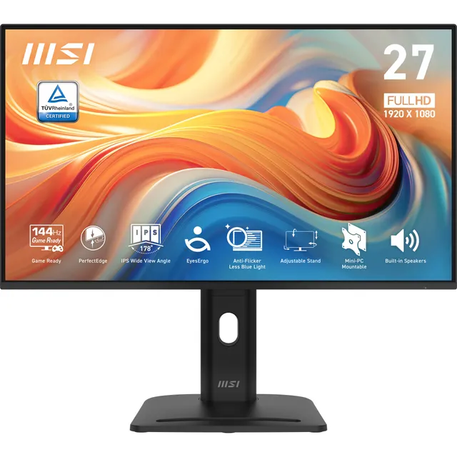 27" MSI PRO MP275PG - 1920x1080 (FHD) - 144Hz - IPS