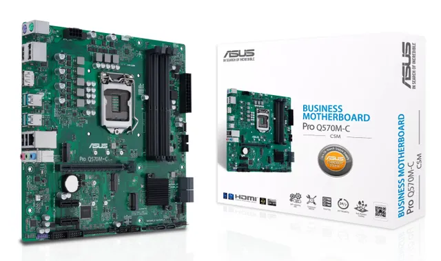Pro Q570M-C/CSM, Intel LGA1200, Q570, PCI Express, MicroATX, 4xDDR4, M.2 + SATA3, HDMI/2xDP, USB-C, 7.1 audio, GigaLAN