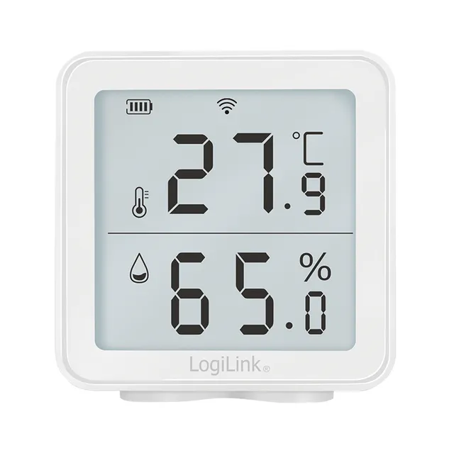 Smart Temp- & luftfuktighetssensor Wifi Tuya