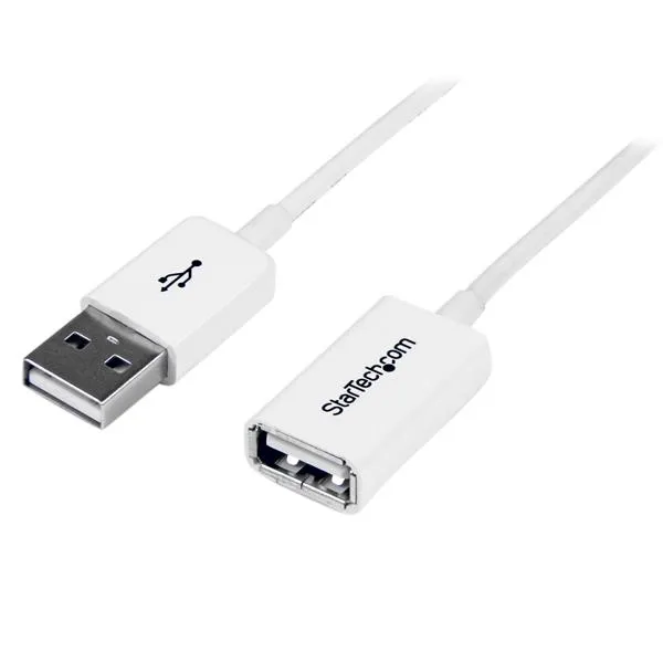 3m White USB 2.0 Extension Cable Cord