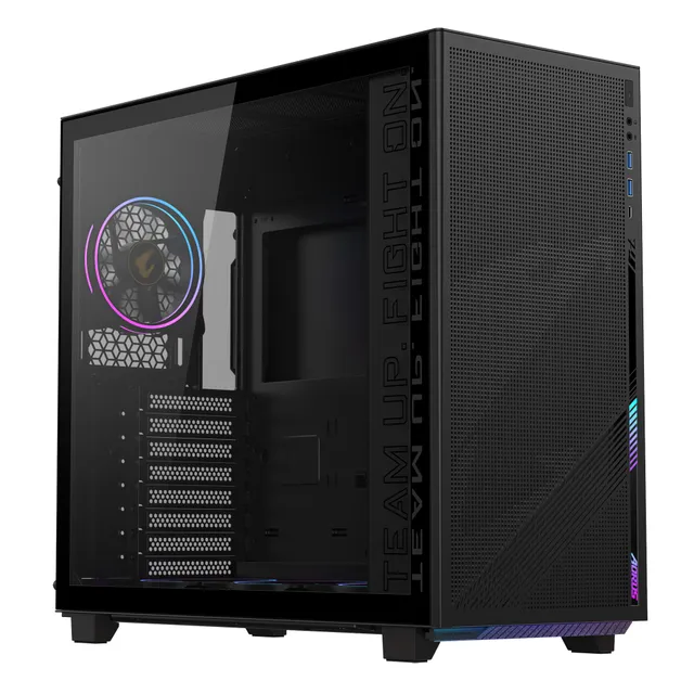 AORUS C400 GLASS - Chassi - Tower - Svart
