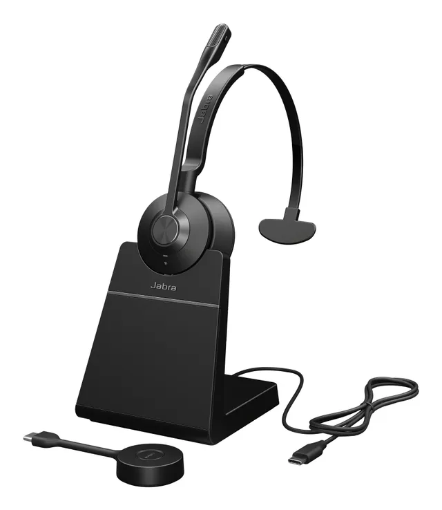 Engage 55 SE Mono - Headset - på örat - DECT - trådlös - USB-C via DECT-adapter - UC-certifierad