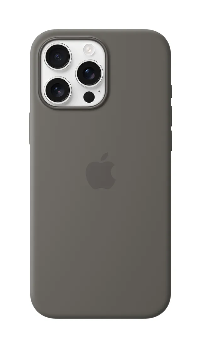 Skydd för mobiltelefon - MagSafe-kompatibilitet - silikon - stone grey - för iPhone 16 Pro Max