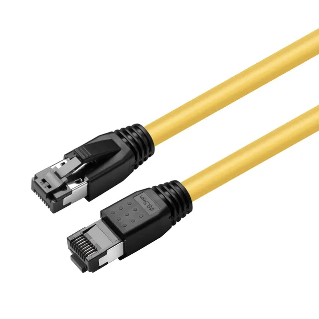 Nätverkskabel skärmad Cat8.1 S/FTP, MicroConnect, LSZH, 3 meter - Gul