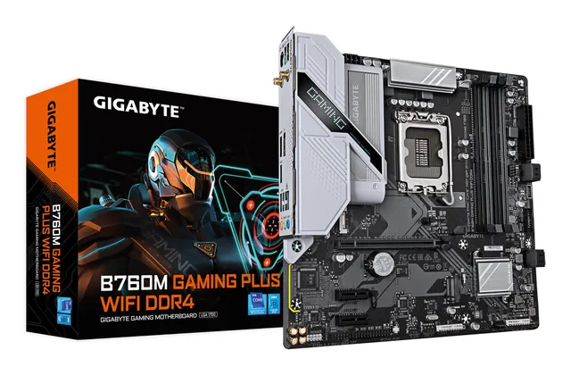 B760M GAMING PLUS WIFI DDR4 Moderkort - Intel B760 - Intel LGA1700 - DDR4 RAM - Micro-ATX