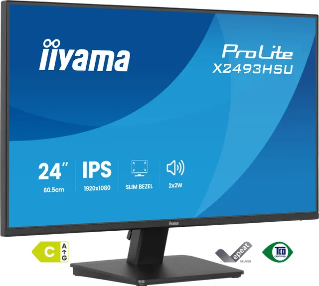 24" iiyama ProLite X2493HSU - 1920x1080 (FHD) - 120Hz - IPS