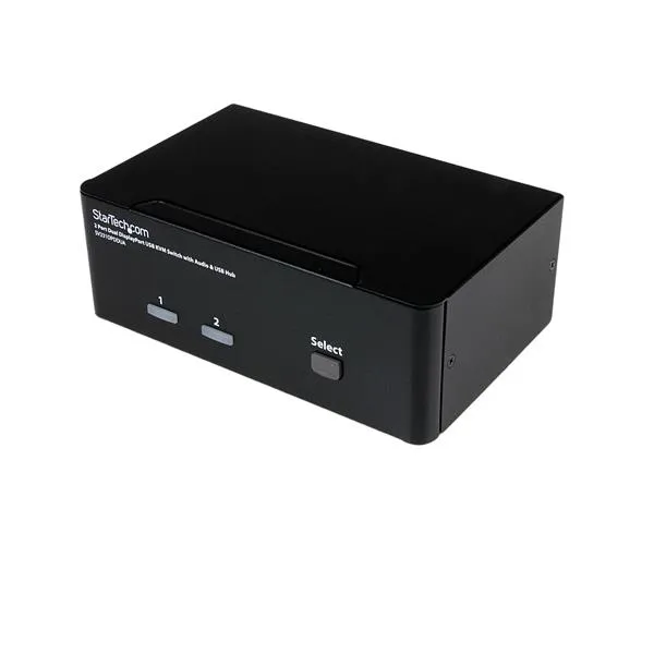 Dubbel USB DisplayPort KVM-switch med