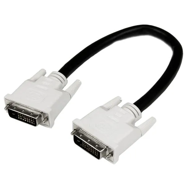 StarTech.com Dual Link DVI Cable - 1 ft - Male to Male - 2560x1600 - DVI-D Cable - Computer Monitor Cable - DVI Cord - Video Cable (DVIDDMM1) - DVI-ka