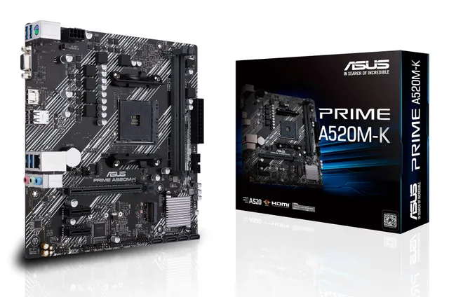 PRIME A520M-K DDR4 Moderkort (Utan Wifi)