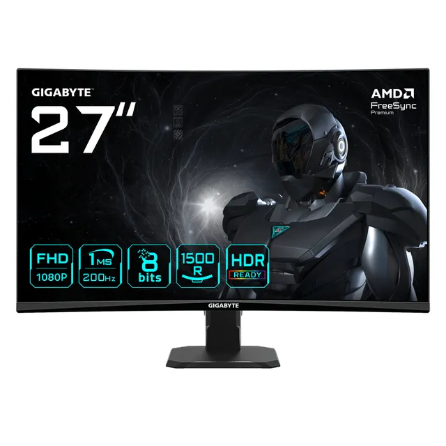 27" GIGABYTE GS27FCA - 1920x1080 (FHD) - 200Hz - VA