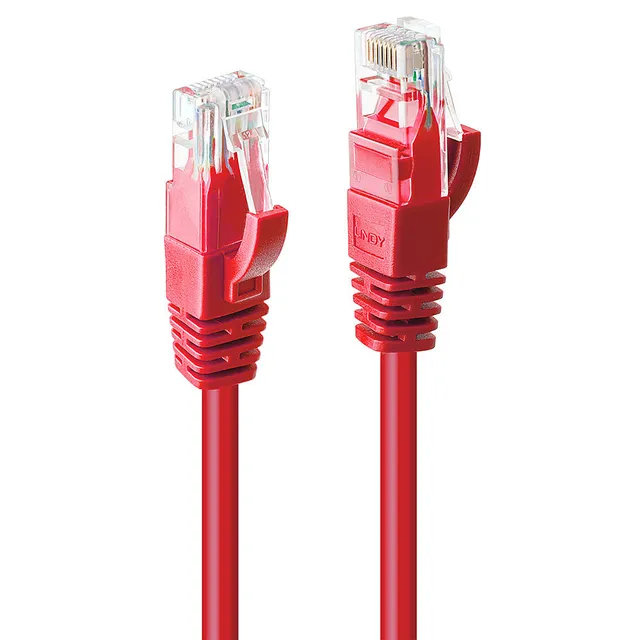 patch cable - 30 cm - red - Röd - 0.3m