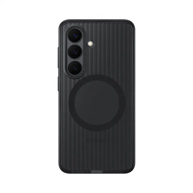 Galaxy S26 Rugged Magnet Case Black Transparent