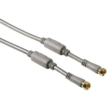 Kabel Antenn SAT 100dB Ferrit F-Plug Silver 1