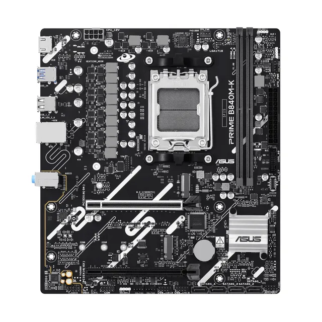 PRIME B840M-K Moderkort - AMD B840 - AMD AM5 - DDR5 RAM - Micro-ATX