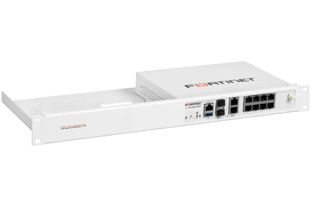 Rackmount.IT RM-FR-T19 - Monteringssats för nätverksenhet - rackmontering - signalvit - 1U - 19 - för Fortinet FortiGate 90G, 91G