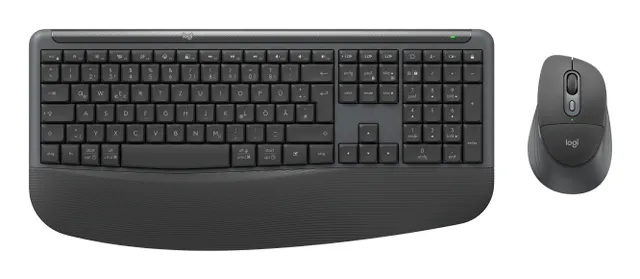 Signature Comfort Plus Combo MK880 for Business (Graphite) - Tastatur & Mus set - Tysk - Grå