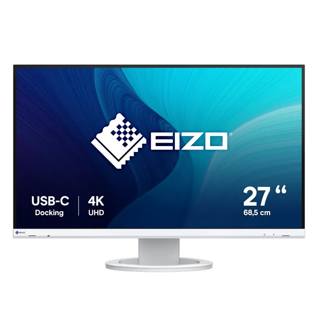 FlexScan EV2740S-FWT - Utan ställ - LED-skärm - 27" - 3840 x 2160 4K - IPS - 350 cd/m² - 1000:1 - 6 ms - HDMI, DisplayPort, USB-C - högtalare - v