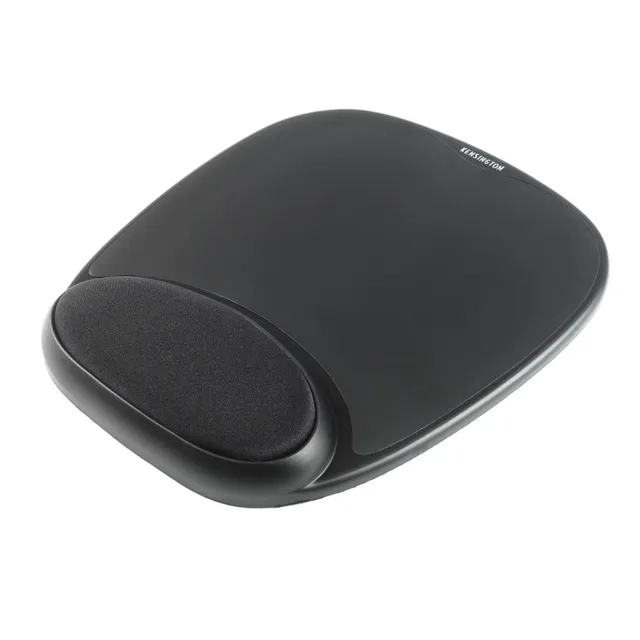 Gel Mouse Rest - Mustablett med handledskudde - svart