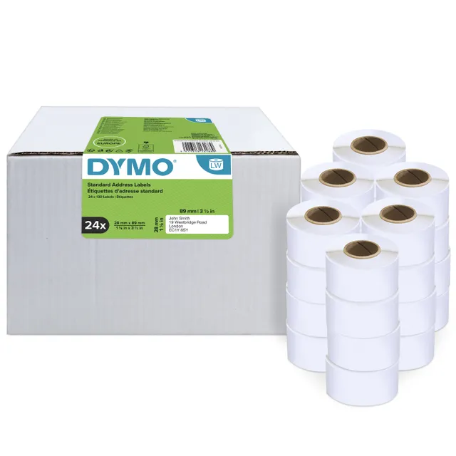 LabelWriter adressetiketter vita bulk 89x28mm / 24x130st (S0722360)