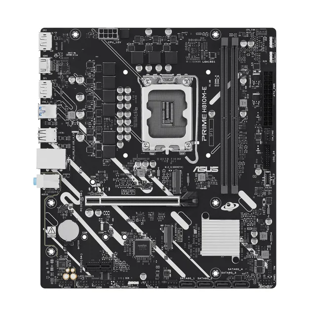 PRIME H810M-E-CSM Moderkort - Intel H810 - Intel LGA1851 - DDR5 RAM - Micro-ATX