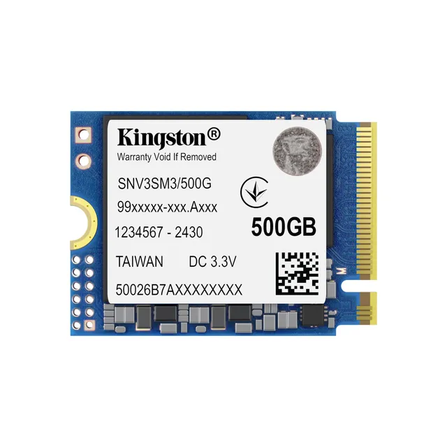 Kingston NV3 - SSD - 500 GB - inbyggd - M.2 2230 - PCIe 4.0 x4 (NVMe)