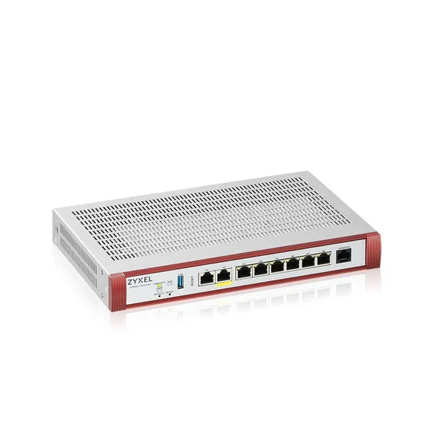 USG FLEX 200HP, 1x2.5GbE + 1x2.5GbE PoE+ 6xLAN Gigabit definierbara, Nebula, inkl. 1 år Security-licens