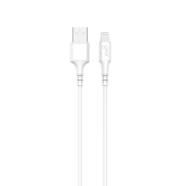 Laddkabel Lightning till USB-A 0.3m Vit Rund
