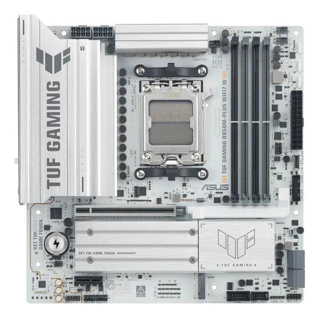 TUF GAMING B850M-PLUS WIFI7 W Moderkort - AMD B850 - AMD AM5 - DDR5 RAM - Micro-ATX