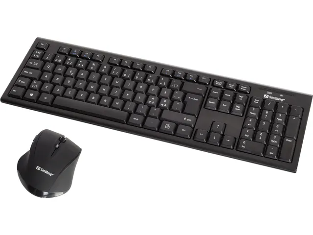 Wireless Office Desktop Set - Tastatur & Mus set - Nordisk - Svart