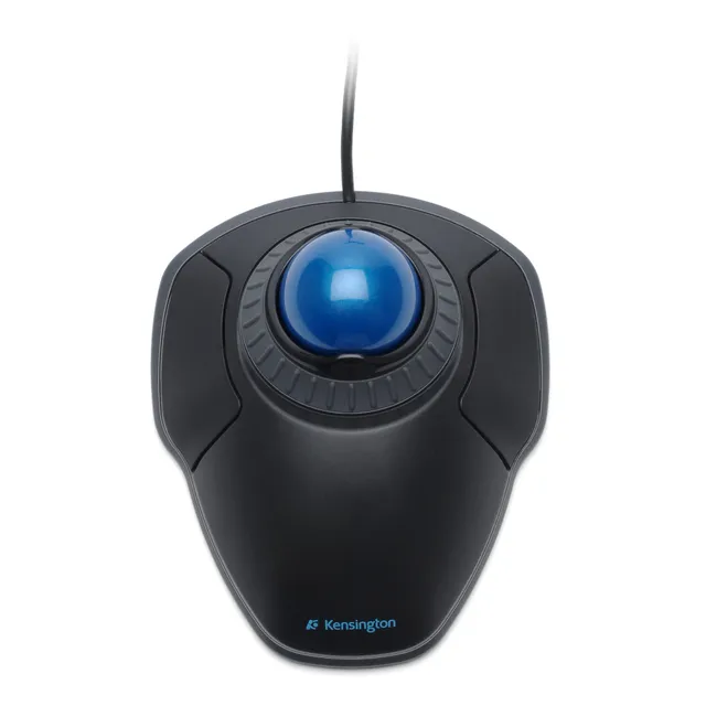 Mus Orbit™ Trackball, med scrollring - Styrkula - Optic - 2 knappar - Svart