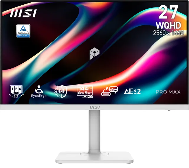 27" MSI PRO MAX 271QPHW E14 - 27" | 2560 x 1440 | 144 Hz | IPS
