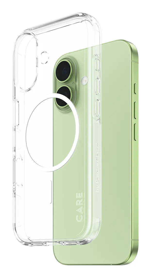 CARE by PanzerGlass Flagship Case Transparent Urban Explorer w. White MagSafe iPhone 17